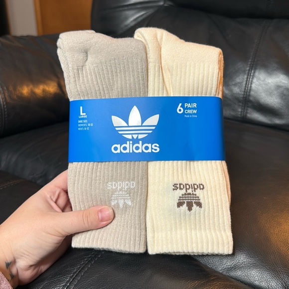 Adidas Trefoil Crew Socks 6 Pairs - Picture 6 of 9